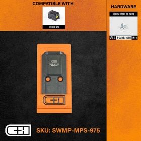 C&H Precision Steiner MPS optics adapter plate compatible with S&W handguns.